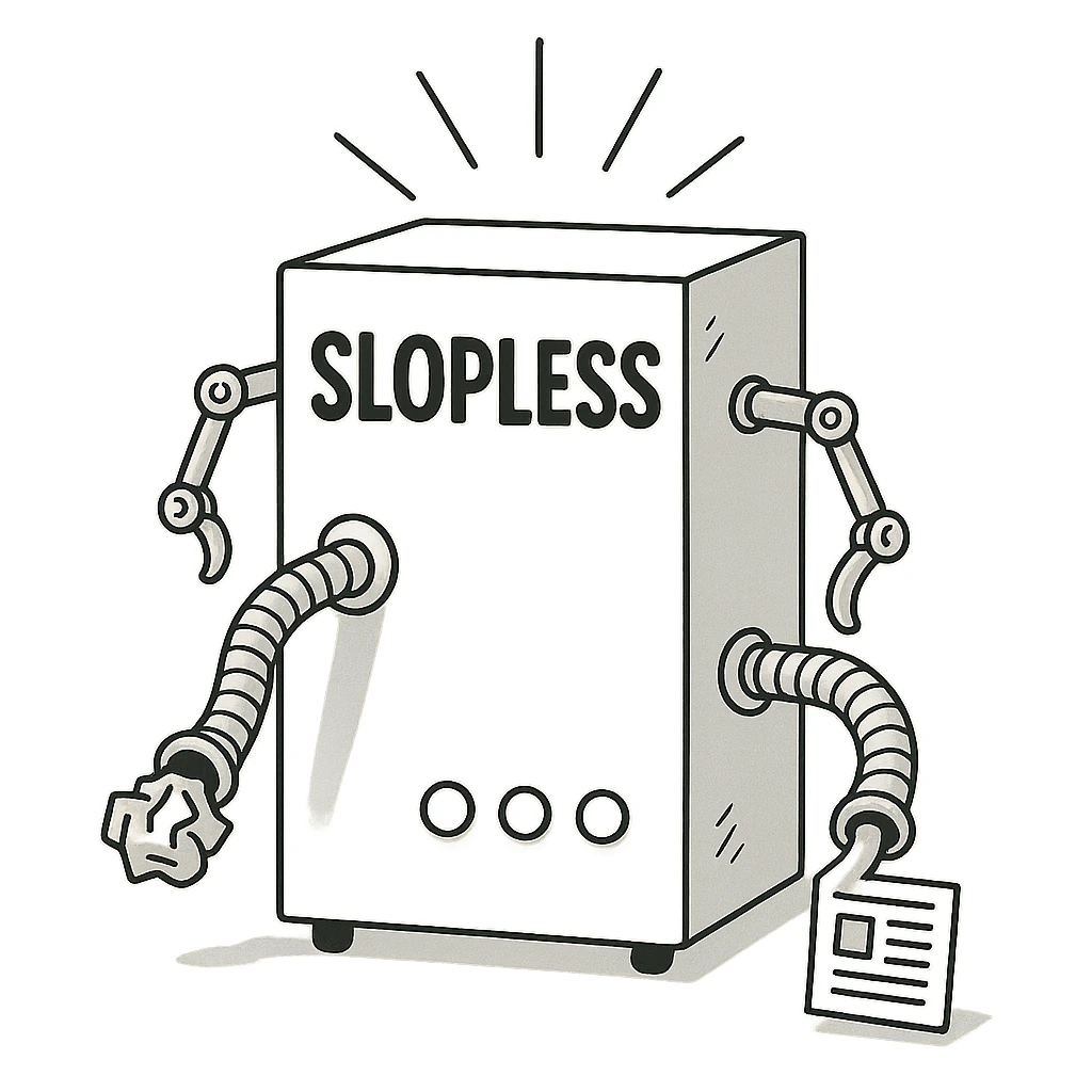 Slop Swamp content-cleaning machine in action